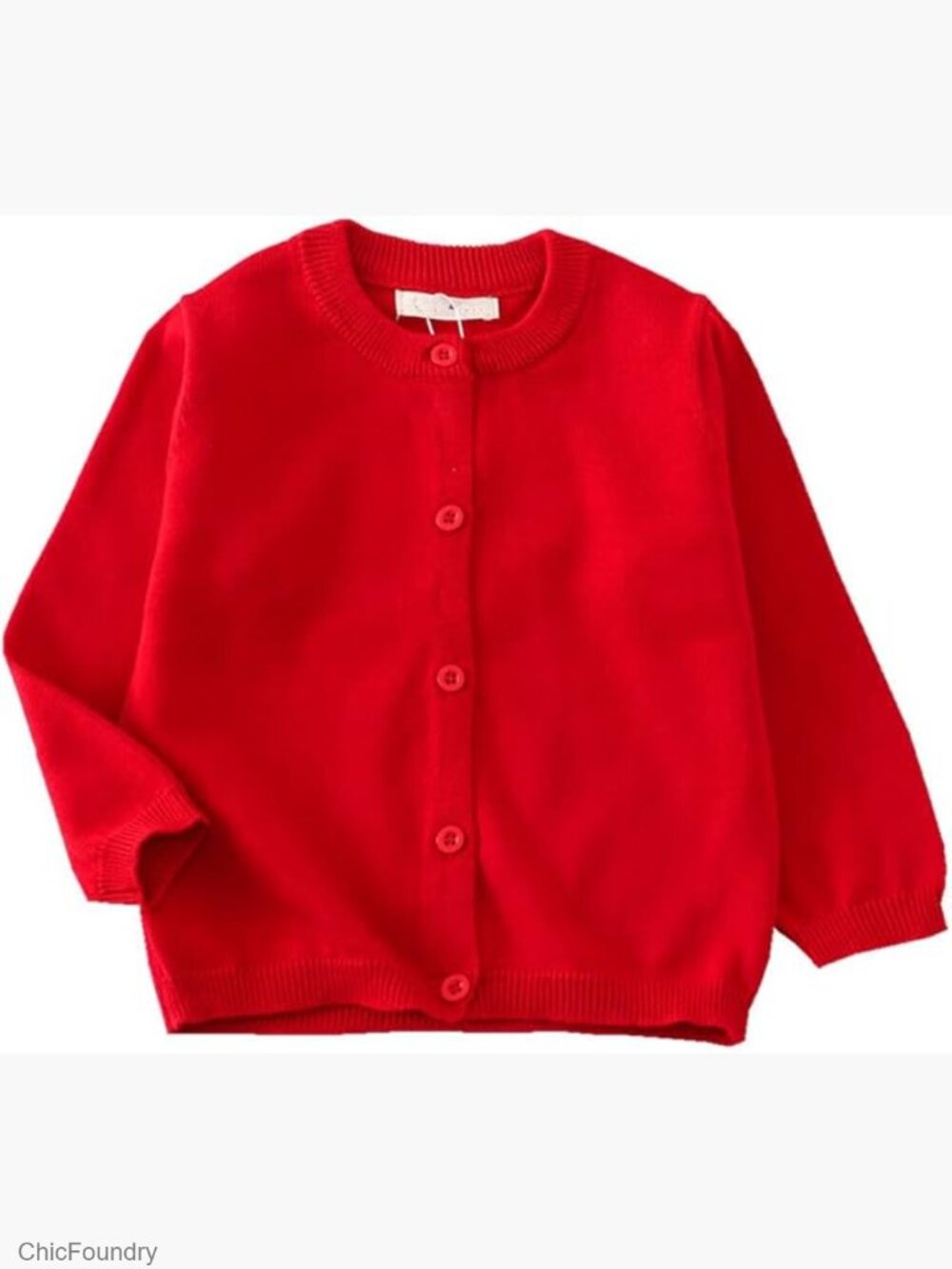 Toddler Boys Girls Cotton Cardigan Sweater Long Sleeve School Uniform Knit